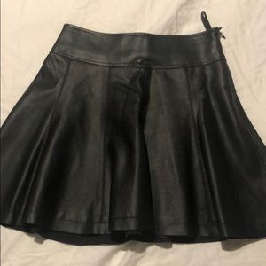 Faux Leather Skirt